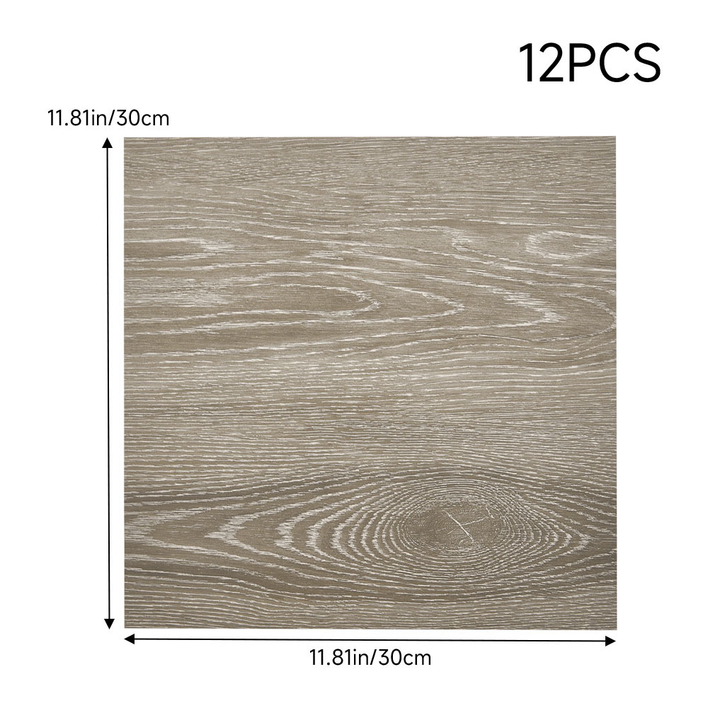 12Pcs Vinyl Floor Tiles Self Adhesive
